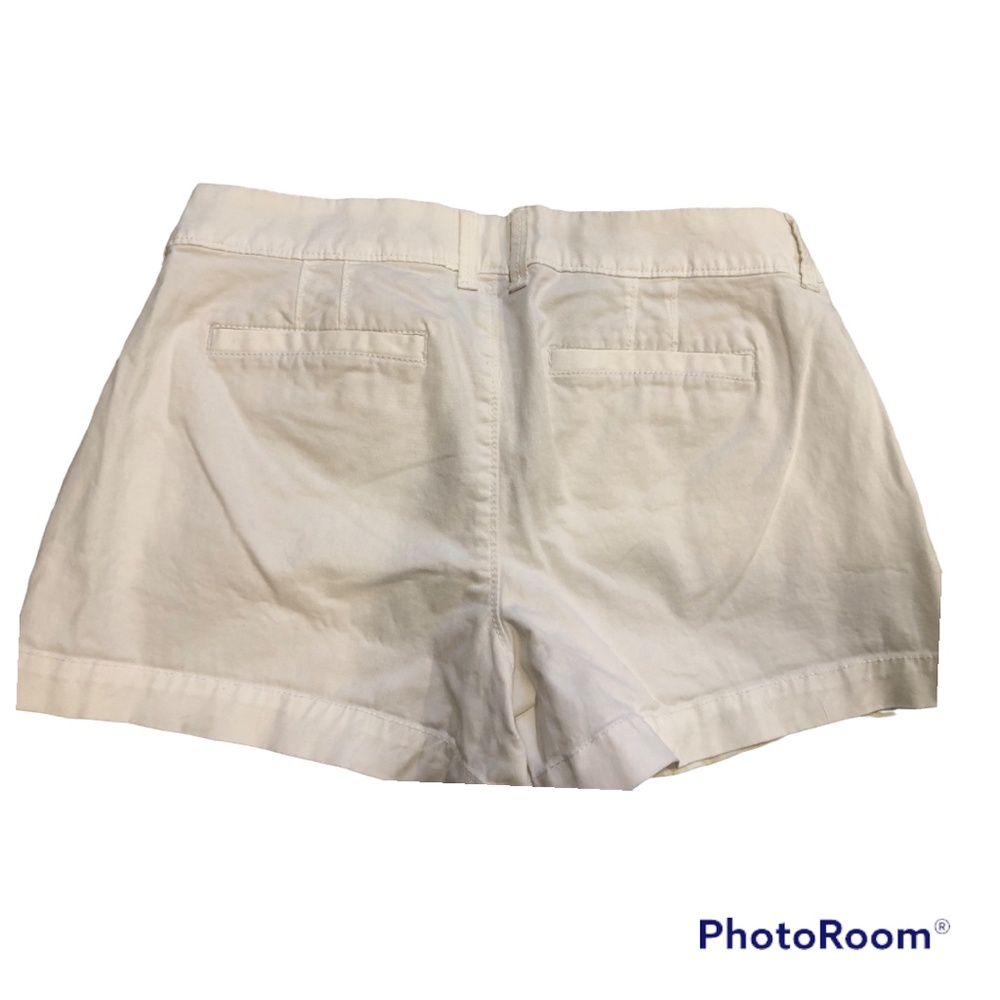 White twill shorts size 4-pre owned